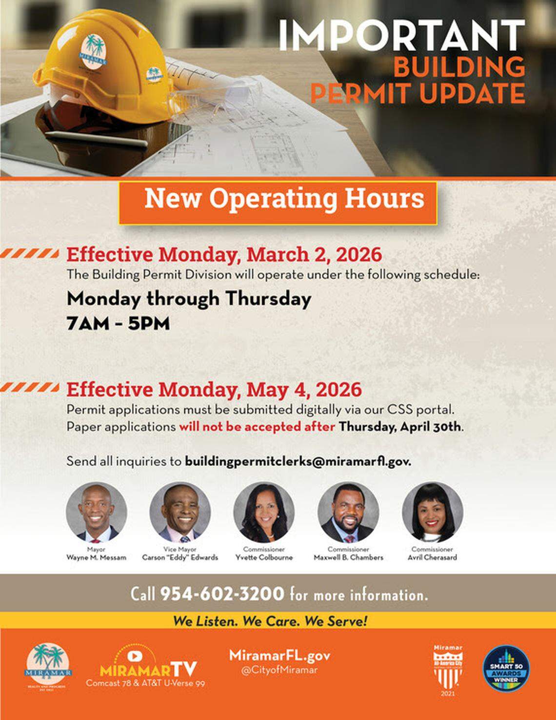 Miramar’s building department is overhauling its acceptance of physical blueprints and paperwork.