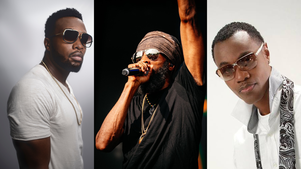 Agent Sasco (left), Spragga Benz (center) and Wayne Wonder will perform dancehall hits on Saturday, May 30, at the Miramar Cultural Center.