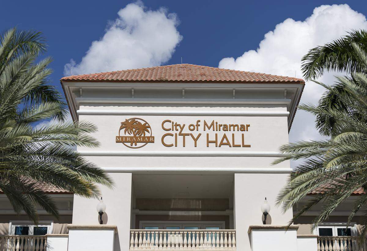 Just behind Miramar City hall is the lake where the Miramar Food & Wine Festival will be held.