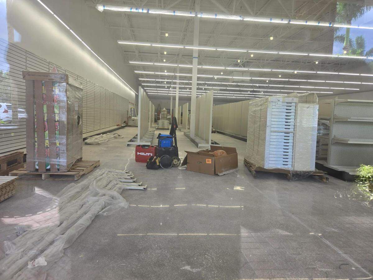 Construction continues at the soon-to-open Dollar Tree located at 3161 SW 160th Avenue in Miramar.