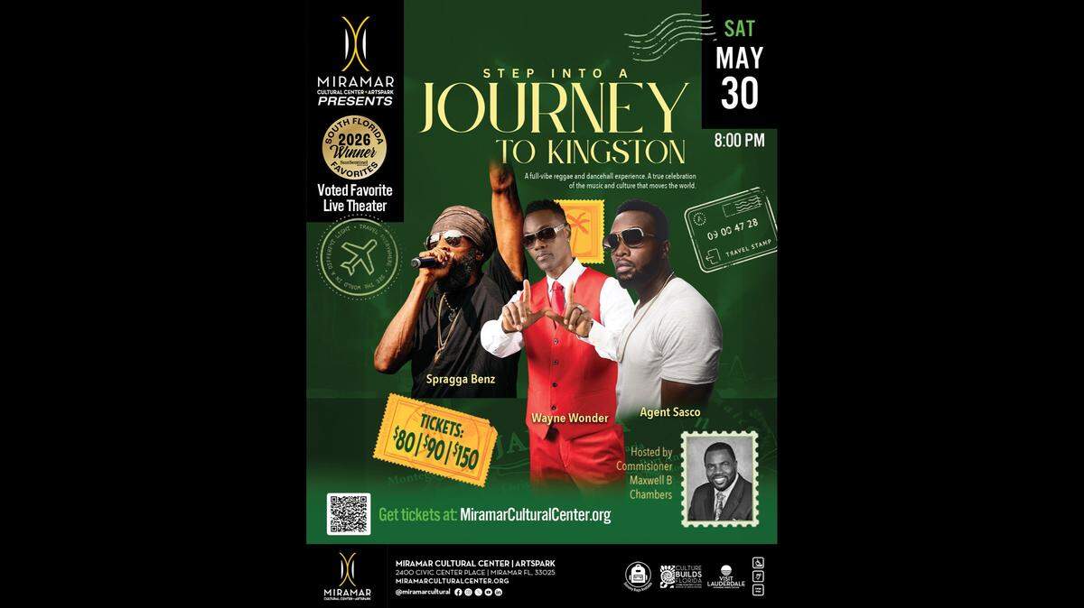 The Journey to Kingston concert will feature a lineup of reggae artists including Spragga Benz, Wayne Wonder and Agent Sasco.