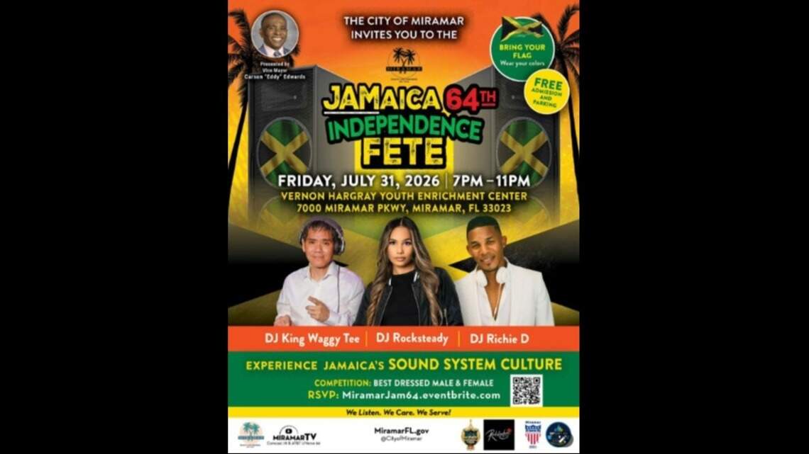 Miramar to celebrate Jamaica’s independence with two events. Here’s what to know