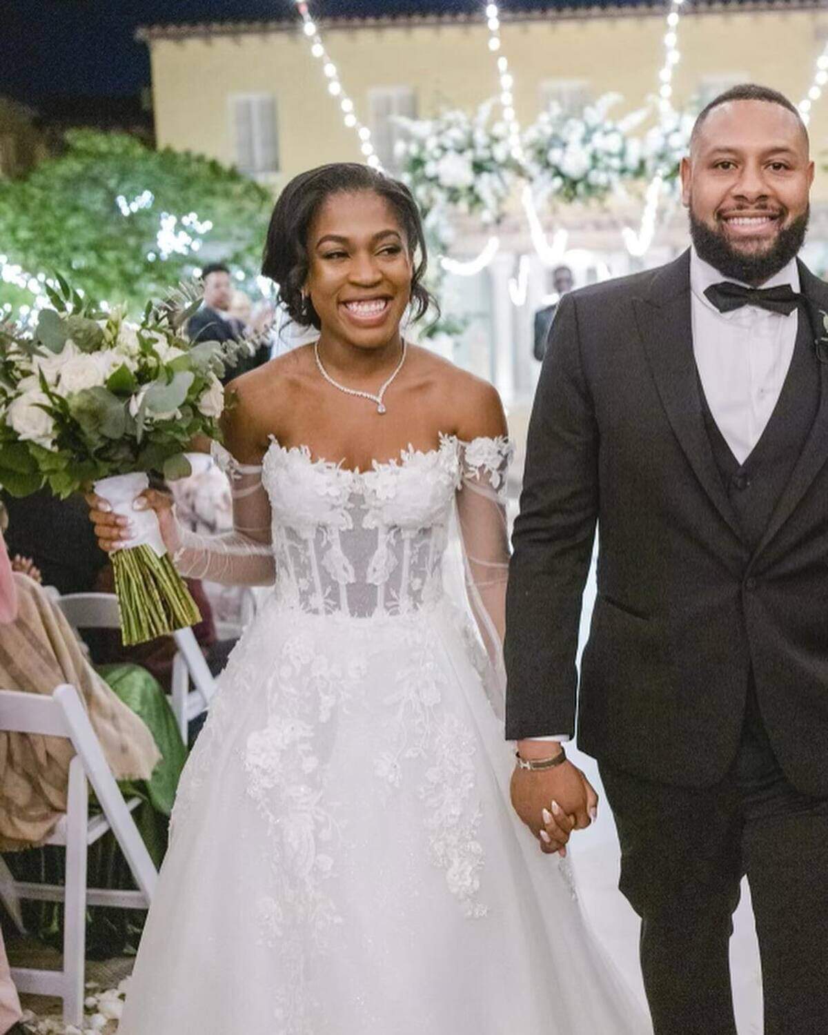 Onyxia and Roosevelt Delinois on their wedding day.