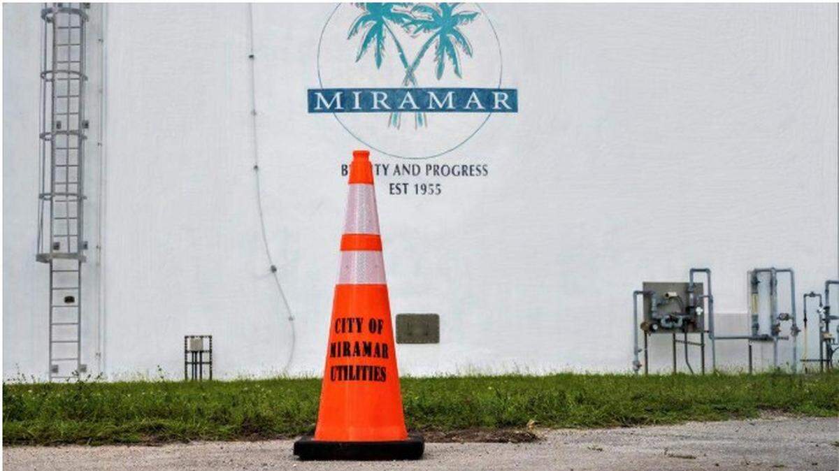 The West Water Treatment Center in Miramar is among the facilities that will now be guarded by armed security guards.