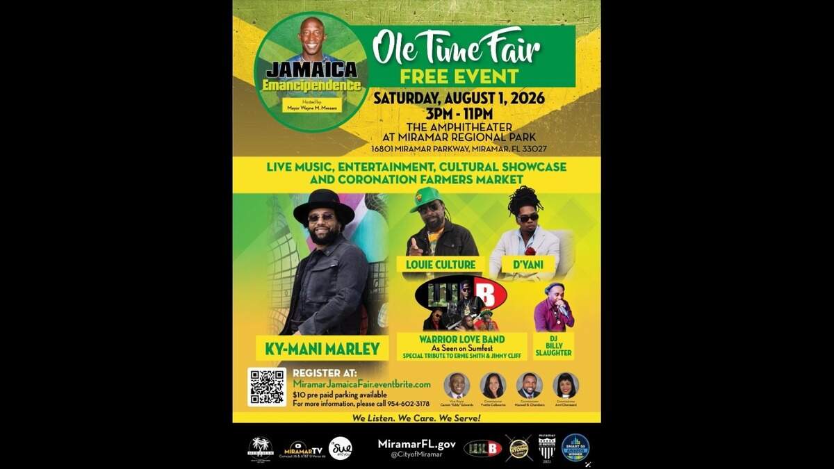 The Ole Time Fair celebrating Jamaica’s independence will be headlined by Ky-Mani Marley.
