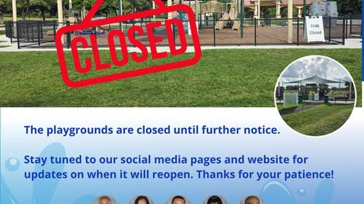 The City of Miramar has closed two playgrounds at Miramar Regional Park following a media report on unsafe playground equipment.