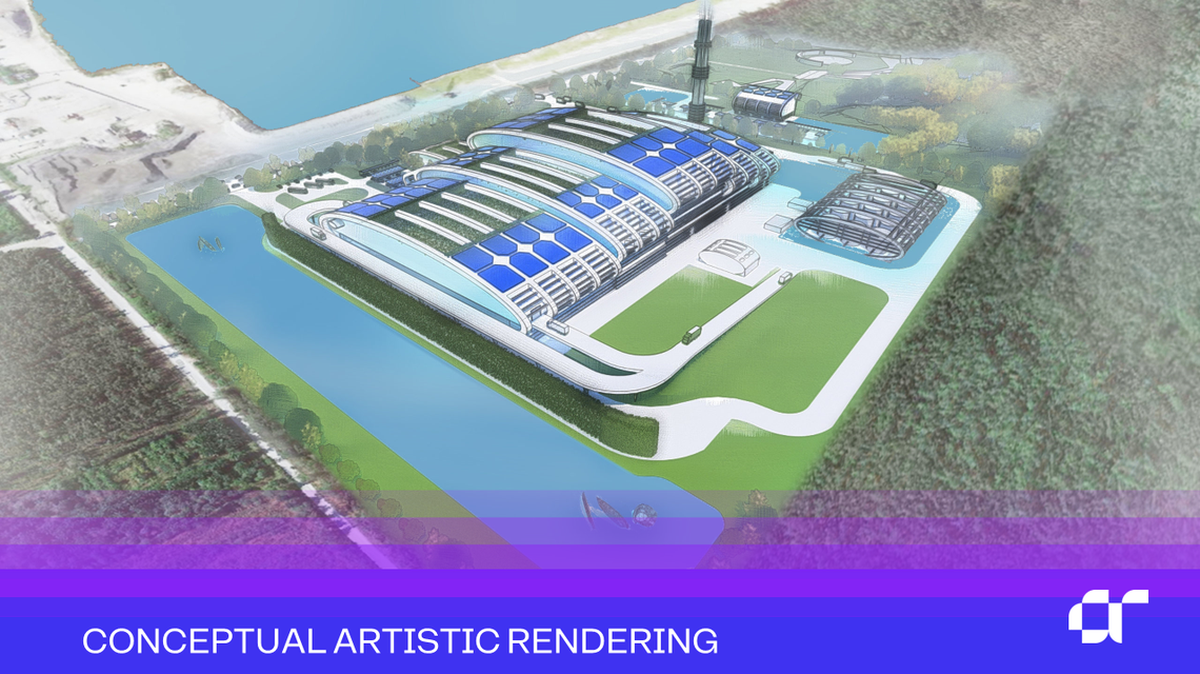 One rendering shows a proposed new Miami-Dade waste incinerator, which could be built near Miramar.