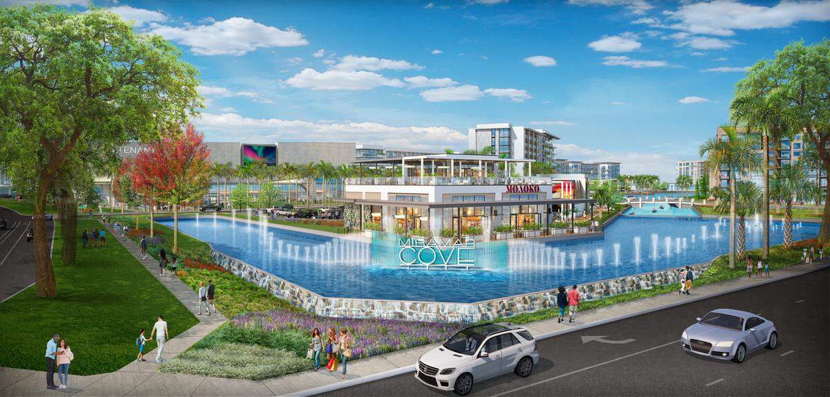 Miramar Cove’s plans include multiple restaurant concepts and housing for 8,000 residents.