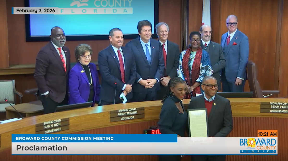 Broward County commissioners recognized Miramar for their work to promote Reggae Month in the U.S.