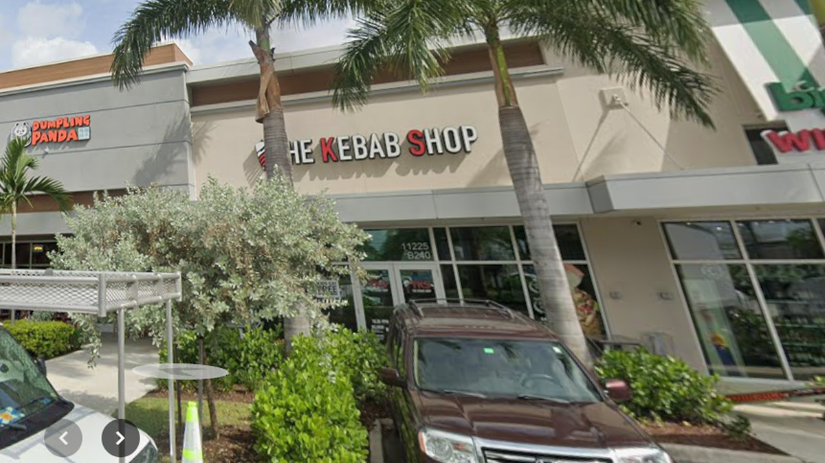 The Kebab Shop sits at Miramar Parkway and Red Road, inside Miramar Park Place.